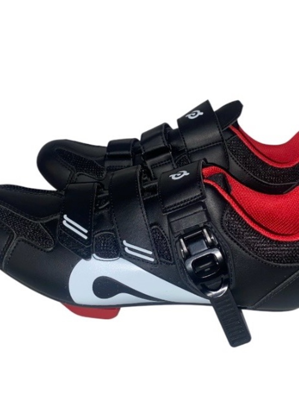 Peloton Black and Red Women's Cycling Shoes with (Pre owned) size 39